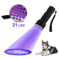 Taches pour animaux de compagnie Détecteur de détecteur UV Lampe de poche