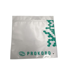 Plastic transparent packaging bag with zipper