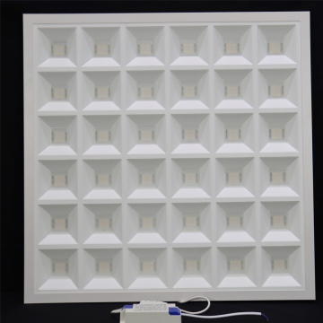 600x600 Anti-Glare Recessed Square Slim Grille Backlit LED Panel for Commercial Office False Ceiling Light