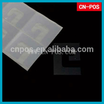 adhesive plastic hang tab for displaying in supermarket