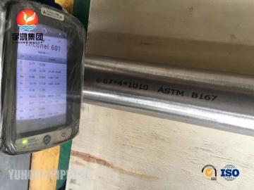 Tubo senza saldatura Inconel 601 B167