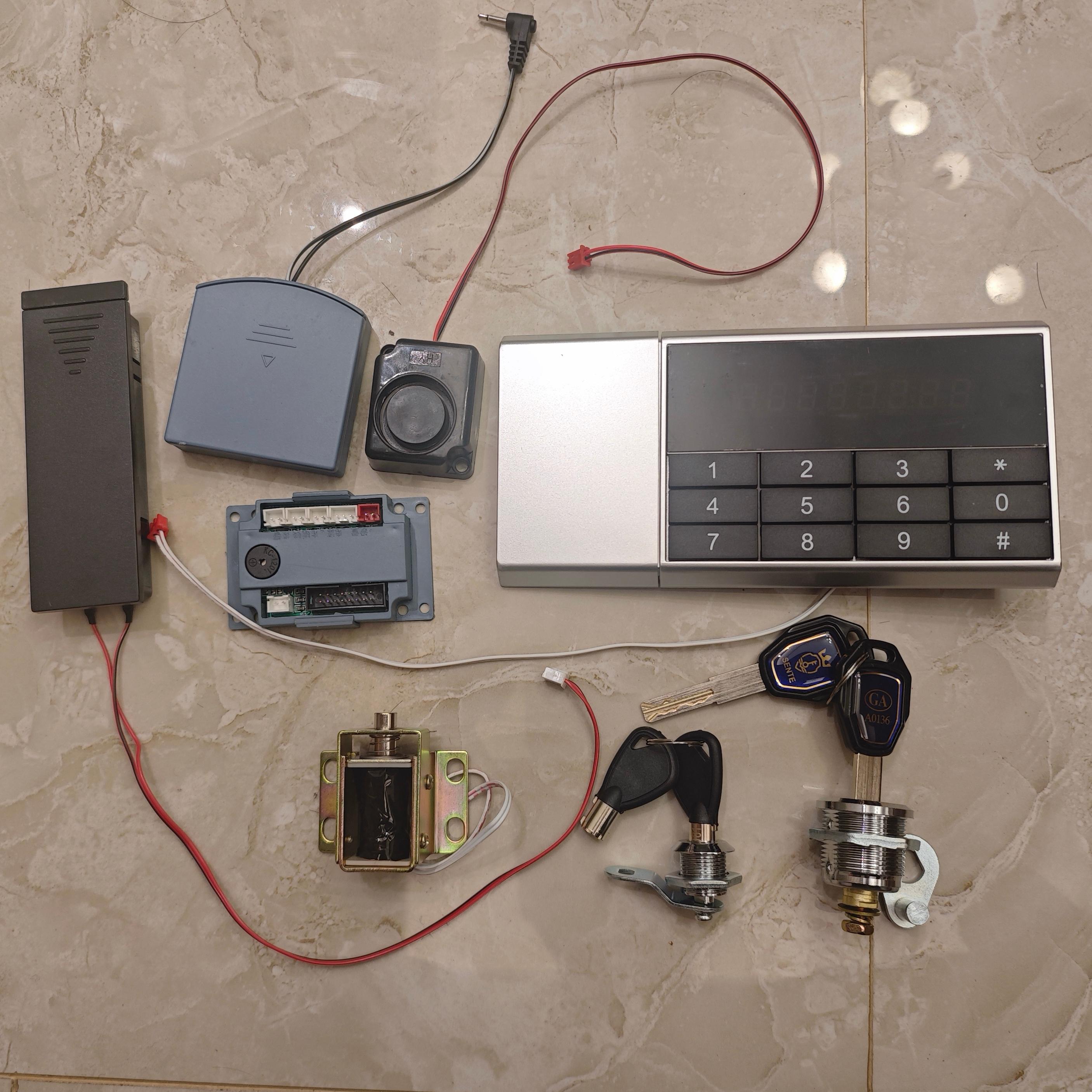 Liquid crystal digital electronic home safe lock