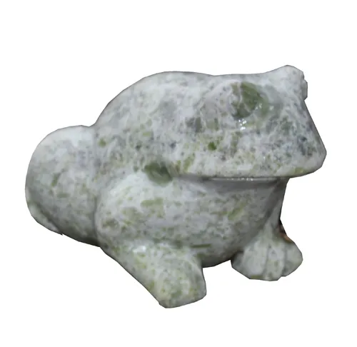 Garden frog stone statue