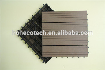 Backyard decoration DIY decking 300*300mm / WPC interlocking decking tiles
