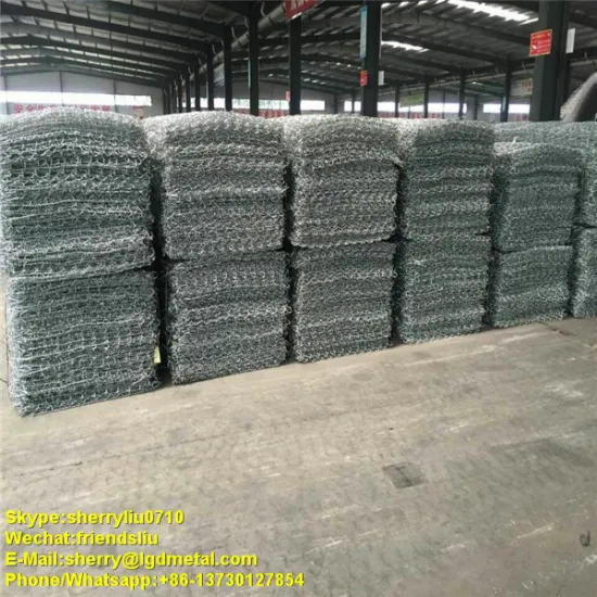 galvanized gabion mesh direct factory / galvanized gabion box price / gabion mesh price------GBSL020