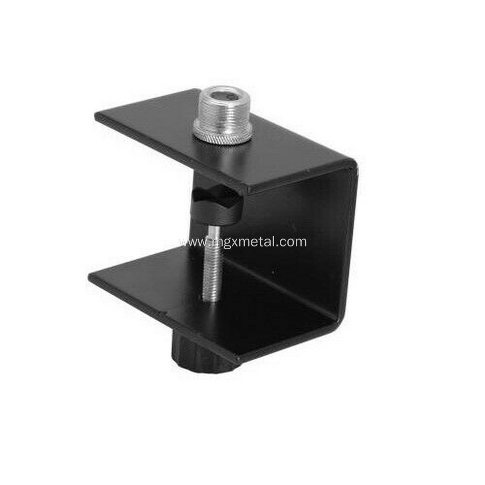 Powder Coating Black Steel Microphone Mount Clamps