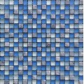 Frosted superficie blu cristallo vetro mosaico