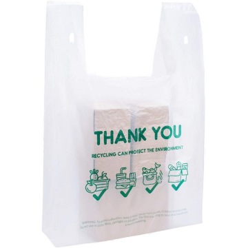 Reusable Plastic Grocery T Shirt Bags Bulk