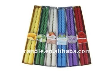 10" Spiral Tapered Candle (2-in-1)