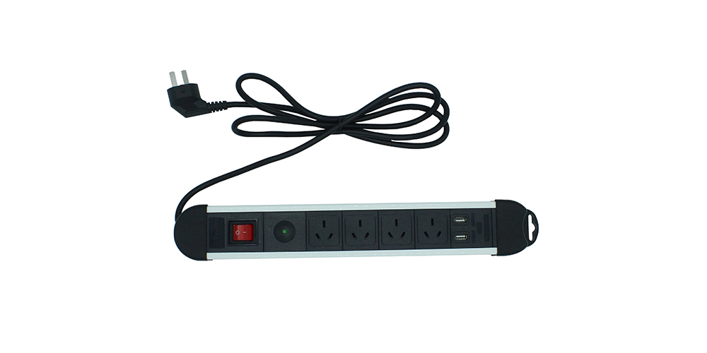 4-Outlet Extension Lead USB Socket