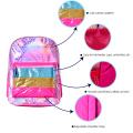 PU batoh Rainbow Heart Children's Backpack School tašky