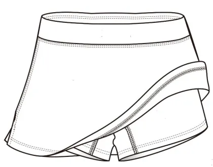 Short Pant Tennis Skirt for Women