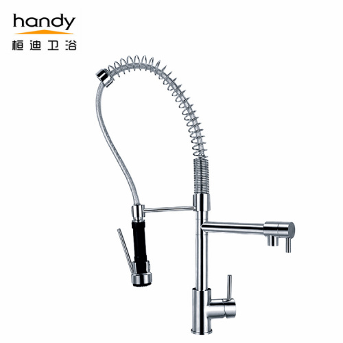 Commercial Kitchen Sink Mixer Taps Rotatable spring Pull Out Kitchen Sink Mixer Tap Supplier