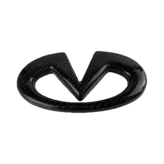 Perfect Quality Dry Carbon Fiber Infiniti Q50 Logo Rear Trunk Badge