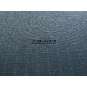 Tissu indéchirable en coton polyester teinté bleu marine