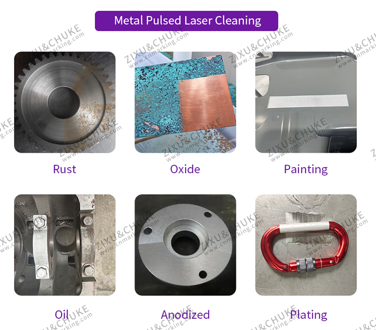 Handheld pulse laser cleaning machine