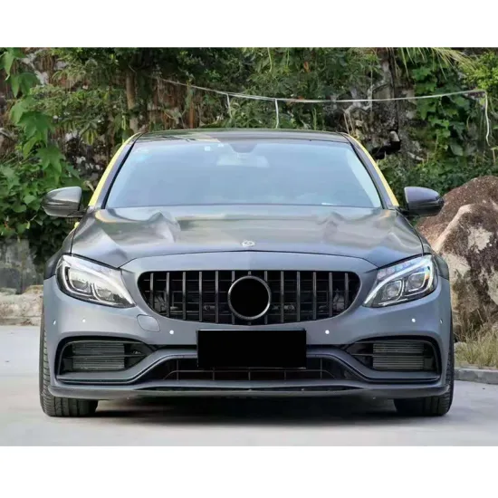 Mercedes-Benz C-Class W205 C63s Model Body Kits - Front Bumper, Grille, Rear Lip, and Exhaust Tips