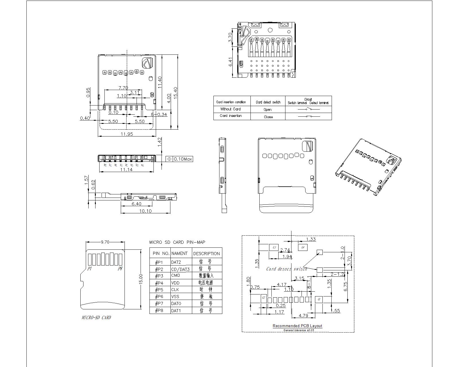 SD Series 1.42mm Height Connector ATK-SSIM142A002 SD Series 1.42mm Height Connector ATK-SSIM142A002