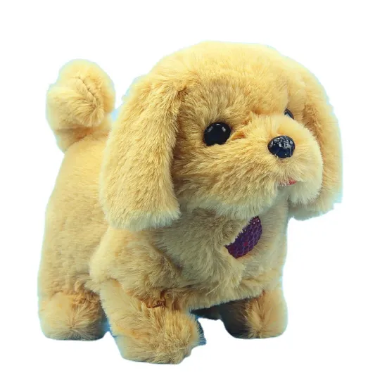 Factory direct sales of children's baby electronic dog toy dog hair Pet Animal Plush 3 batteries pet toys other toys