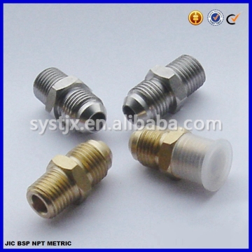 China supplier JIC to NPT thread brass fitting brass connector