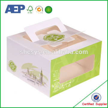 custom design food grade packaging kraft paper cake box
