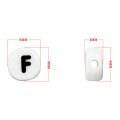 DIY Ceramic Beads Alphabet Beads 8 мм