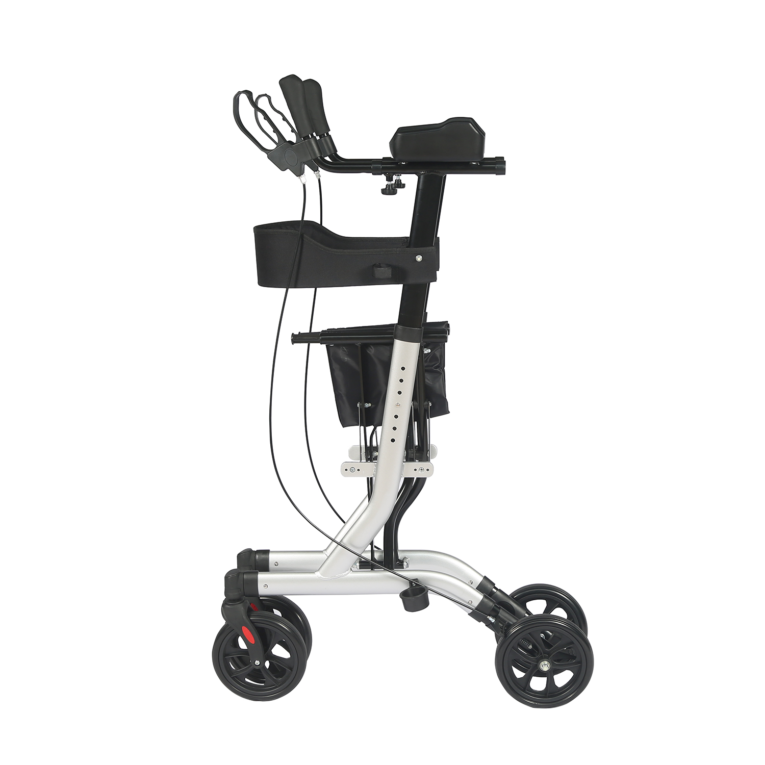 Rollator pliant Walker Mobility Walking Aide avec les accoudoirs et le stand-up des sièges pour les personnes âgées et les adultes