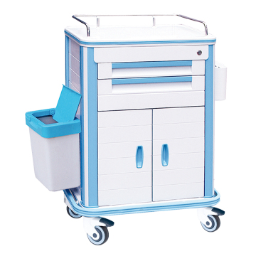 ABS Medicine Cart Hospital Moveble Trolley