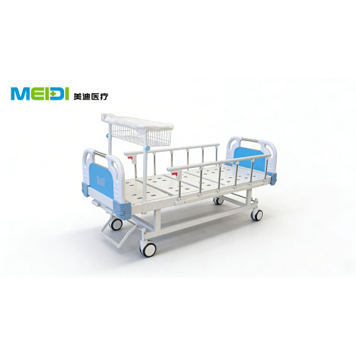 Cheap Two Function Hospital Bed with Punching Surface and Central Brake System