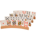 Porta-cartas de madeira para pôquer