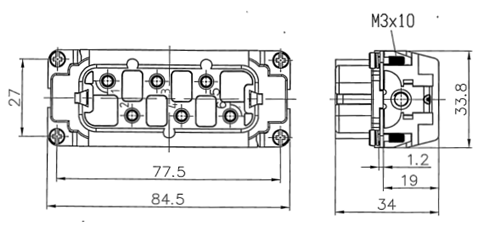 6pin Heavy Duty Connector