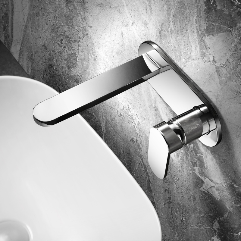 Single lever concealed basin mixer
