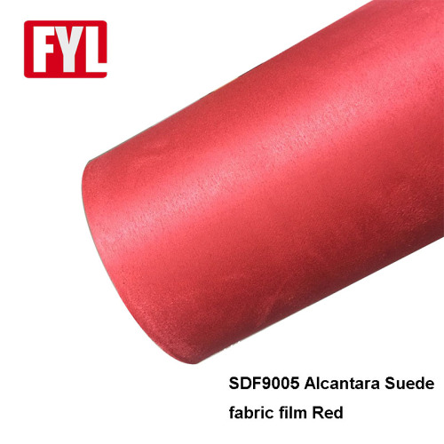 Velvet Suede Red Car Interior Protection Film