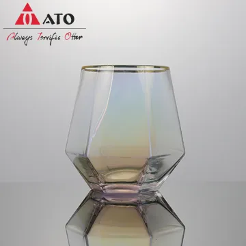Household hexagon glass Whisky glass tea juice cup
