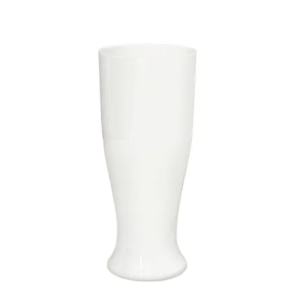 White Plastic 12oz Beer Glass - Outdoor SAN PC Beer Cup