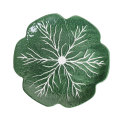 Green cabbage plate petal ceramic tableware