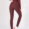 Wine Red Quick Dry Women Equestrian Breeches