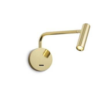 Luce a LED LED in alluminio dorato in stile moderno 3W