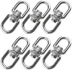 Double-Ended Swivel Eye Hook with Stainless Steel Swivel Ring