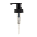 28/400 Dispensador acanalado negro de la bomba de la loción para el jabón líquido y el gel de baño