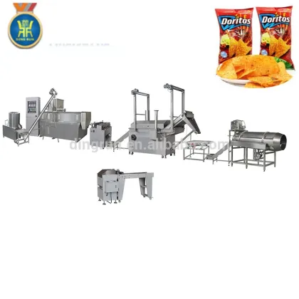 fried extruded french fries snacks food machine