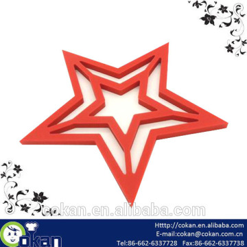 Star shape silicone mat,silicone pad,pot holder CK-SL335