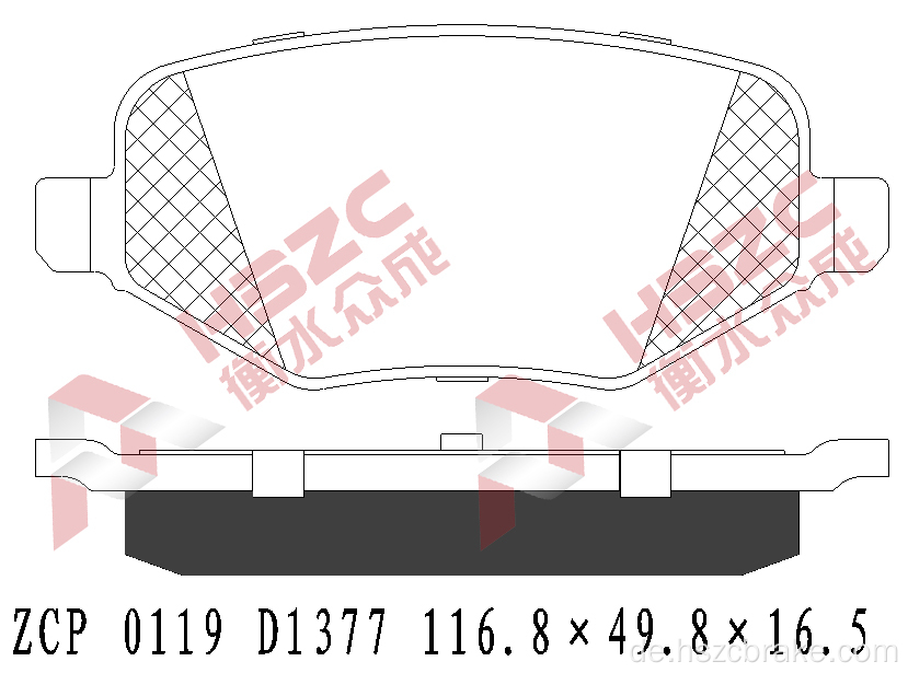 FMSI D1377 Auto Keramikbremspad für Ford