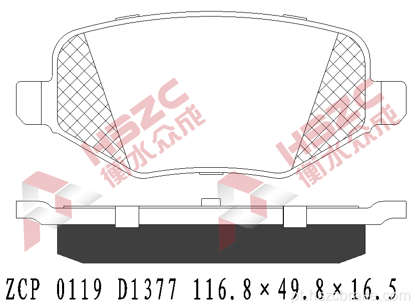 FMSI D1377 PAT CERAMICA DE CERAMICA DE CARRO PARA FORD