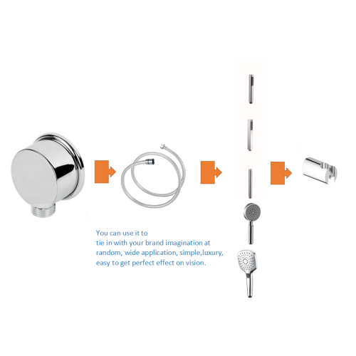 Bica De Chuveiro Redonda Com Flange