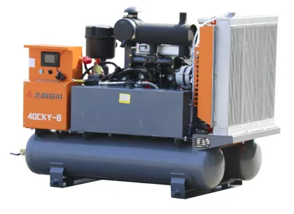 Efficienc Diesel Engine Screw Compressors for Industrial Use