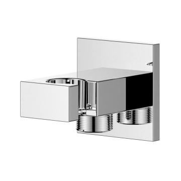Shower holder with shower hose connection