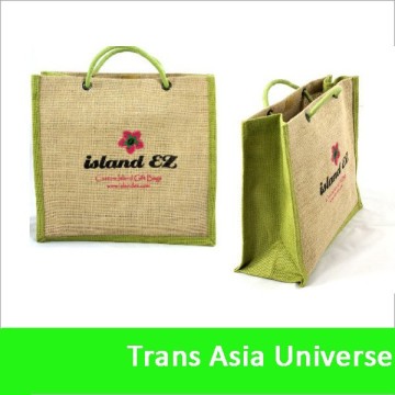 Hot Sell custom printed jute bag custom