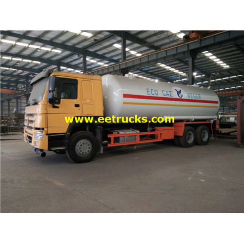 25 M3 HOWO Used LPG Tank Trucks