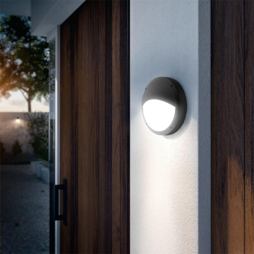 Toppo Die-cast Waterproof IP65 Emergency Battery Ceiling Light LED Bulkhead Outdoor Wall Lamps